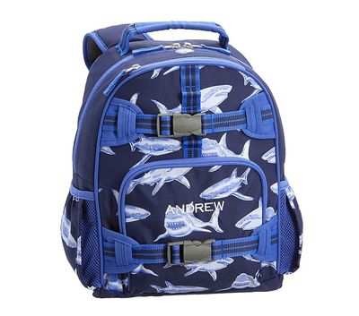 Mackenzie Blue Sharks Glow-in-the-Dark Backpacks