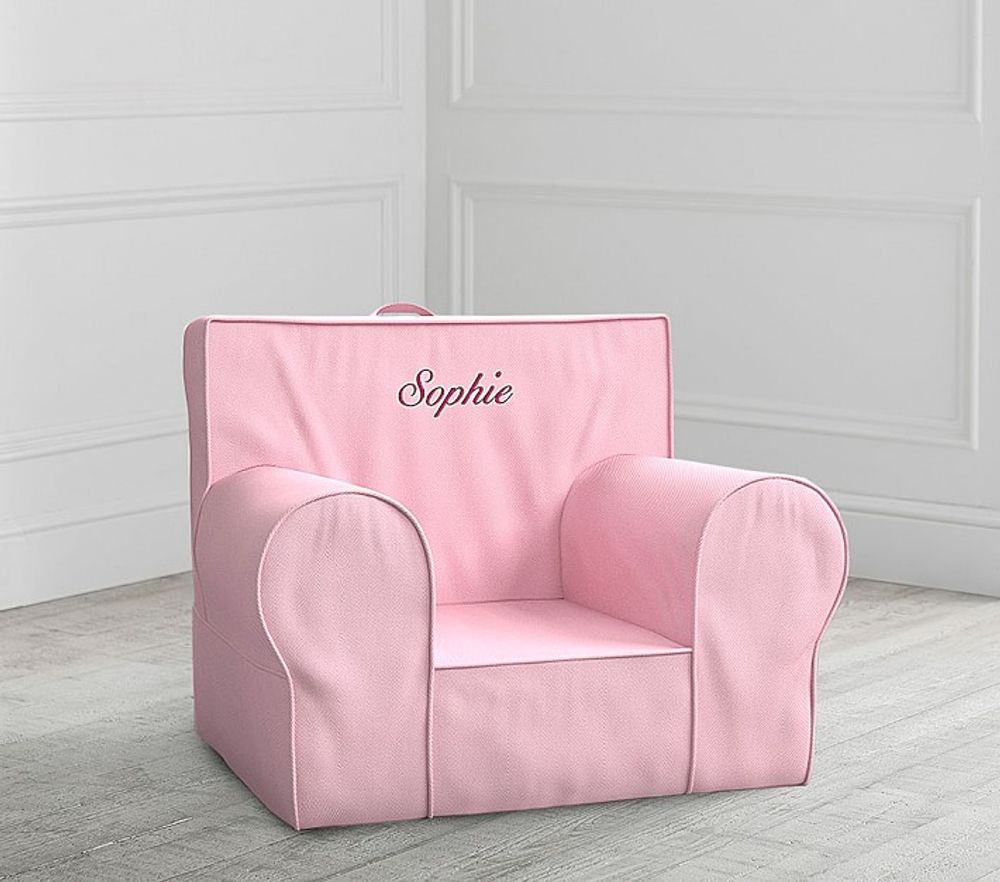 Light Pink Twill Anywhere Chair® Slipcover Only