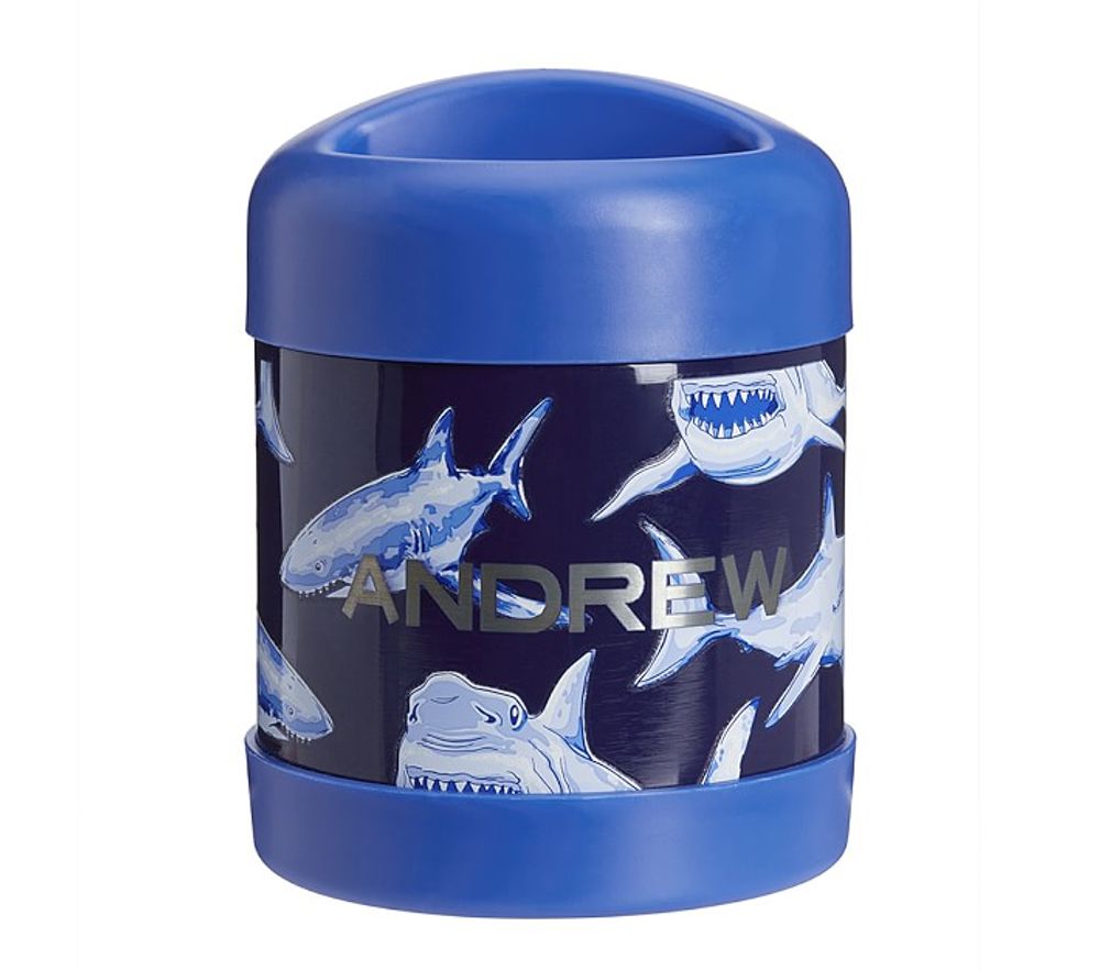 Mackenzie Blue Glow-in-the-Dark Sharks Hot & Cold Container