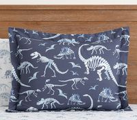 Dino Bones Glow-in-the-Dark Duvet Cover & Shams