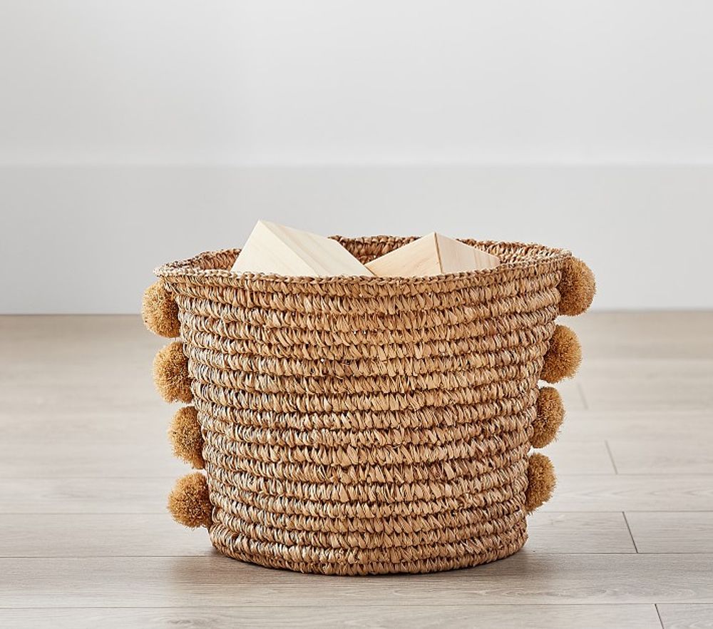 Woven Pom Pom Storage