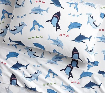 Shark Bite Organic Sheet Set & Pillowcases