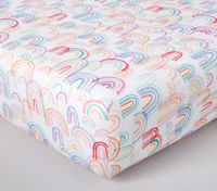 Lennon Rainbow Organic Crib Fitted Sheet