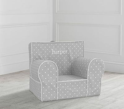 My First Gray Pin Dot Anywhere Chair® Slipcover Only