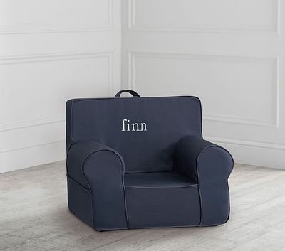 My First Dark Blue Twill Anywhere Chair® Slipcover Only