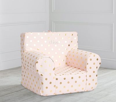 Blush Large Foil Dot Anywhere Chair® Slipcover Only