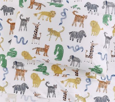 Silly Safari Organic Sheet Set & Pillowcases