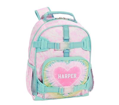 Mackenzie Pink Heart Tie-Dye Backpacks