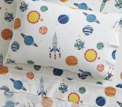 Solar System Glow-in-the-Dark Toddler Sheet Set & Pillowcase