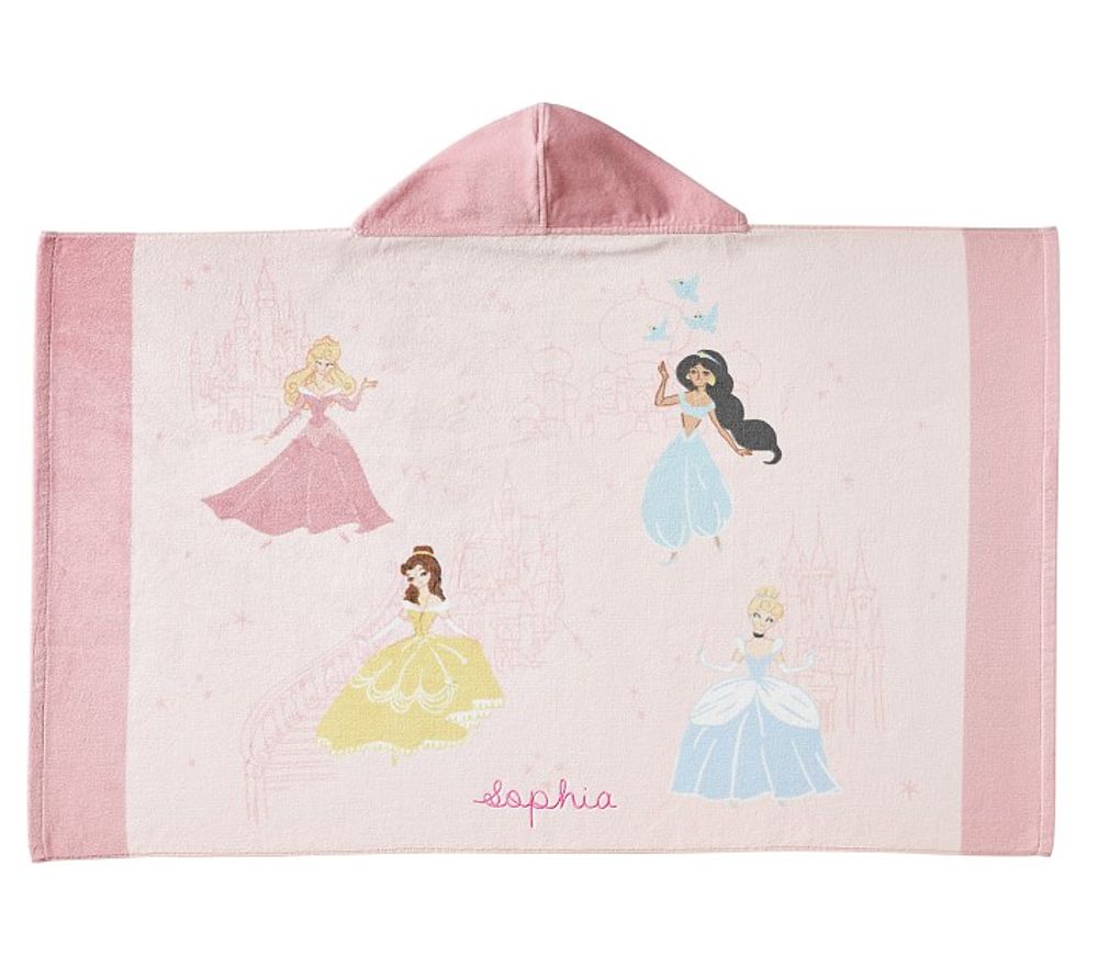 Disney Princess Castles Beach Hooded Towel