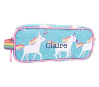 Mackenzie Aqua Unicorn Parade Pencil Case