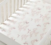 Monique Lhuillier Chinoiserie Bird Organic Crib Fitted Sheet