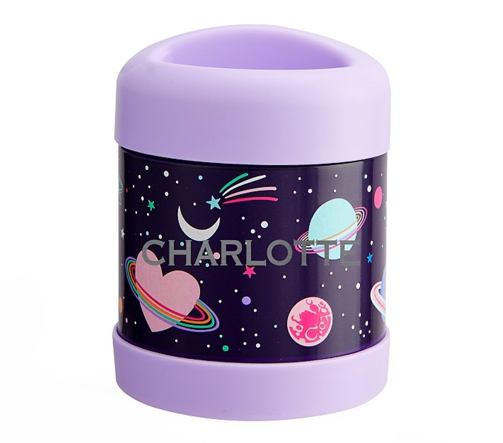 Mackenzie Rainbow Heart Galaxy Glow-in-the-Dark Hot Cold Container