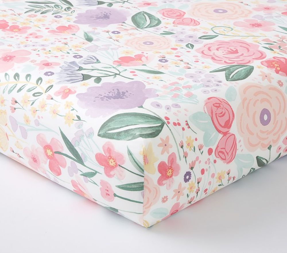 Flora Organic Crib Fitted Sheet