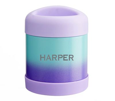 Mackenzie Lavender/Aqua Ombre Sparkle Glitter Hot Cold Container