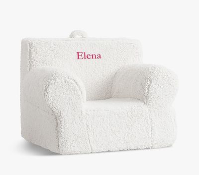 Oversized Cream Sherpa Anywhere Chair®; Slipcover Only