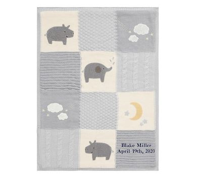 Heirloom Hippo Baby Blanket