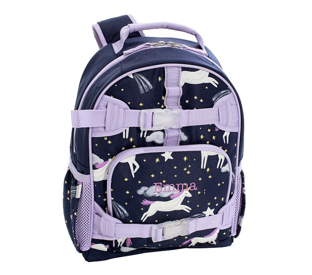 Kid's Unicorn Faux Fur & Faux Leather Backpack In White Multi