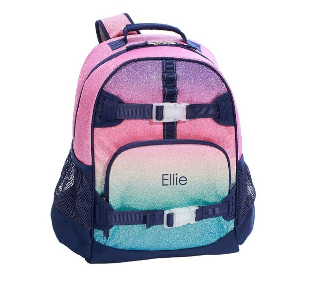 Mackenzie Lavender/Aqua Ombre Sparkle Glitter Backpacks