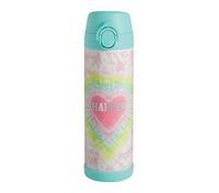 Mackenzie Pink Heart Tie-Dye Water Bottle