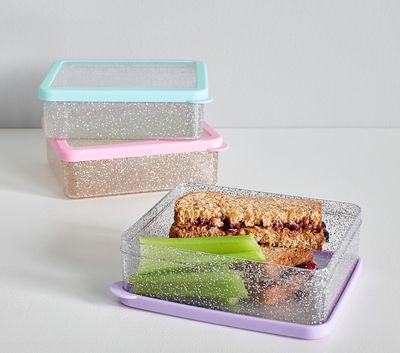Spencer Glitter Sandwich Food Container