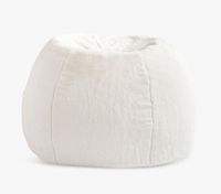 Ivory Faux-Fur Anywhere Beanbag™ Slipcover Only