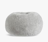 Gray Cozy Sherpa Anywhere Beanbag™ Slipcover Only