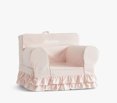 Dusty Blush Ruffle Anywhere Chair® Slipcover Only