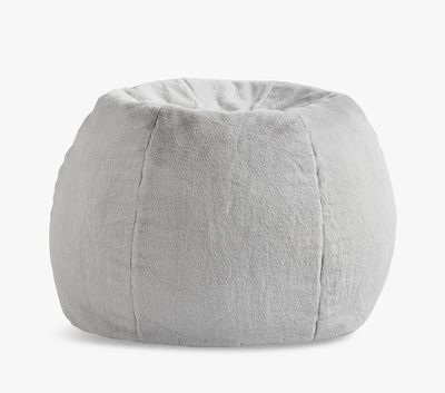 Gray Faux-Fur Anywhere Beanbag™ Slipcover Only
