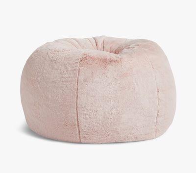 Blush Faux Fur Anywhere Beanbag™ Slipcover Only