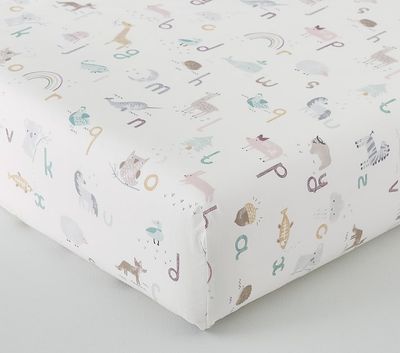 Quincy ABC Organic Crib Fitted Sheet