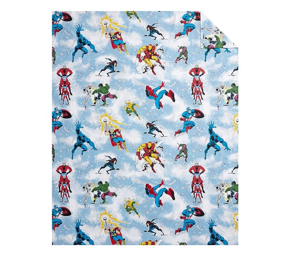 Marvel Heroes Glow-in-the-Dark Duvet Cover & Shams