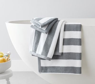 Rugby Stripe Bath Towel Collection