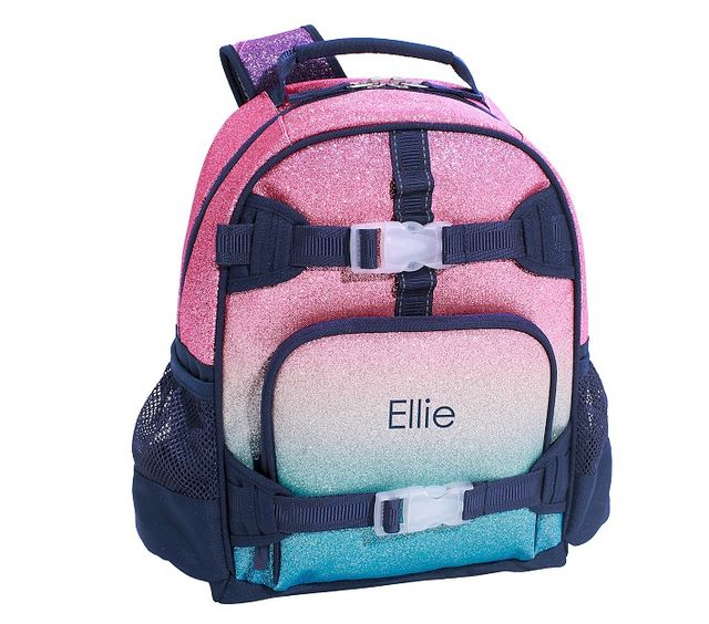 Mackenzie Lavender/Aqua Ombre Sparkle Glitter Backpacks