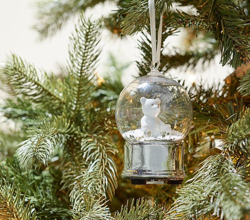 Bear Musical Snow Globe Ornament