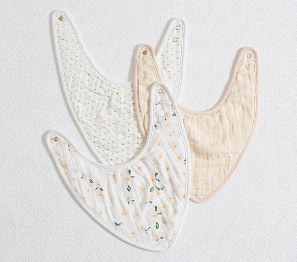 Meredith Muslin Drool Bib Set