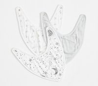 Skye Organic Muslin Drool Bib Set