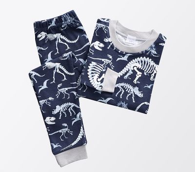 Glow-in-the-Dark Dino Bones Pajama Set