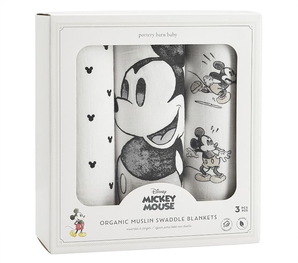 Disney Mickey Mouse Organic Swaddle Set