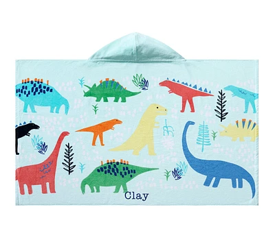 Dinosaur Kid Beach Hooded Towel