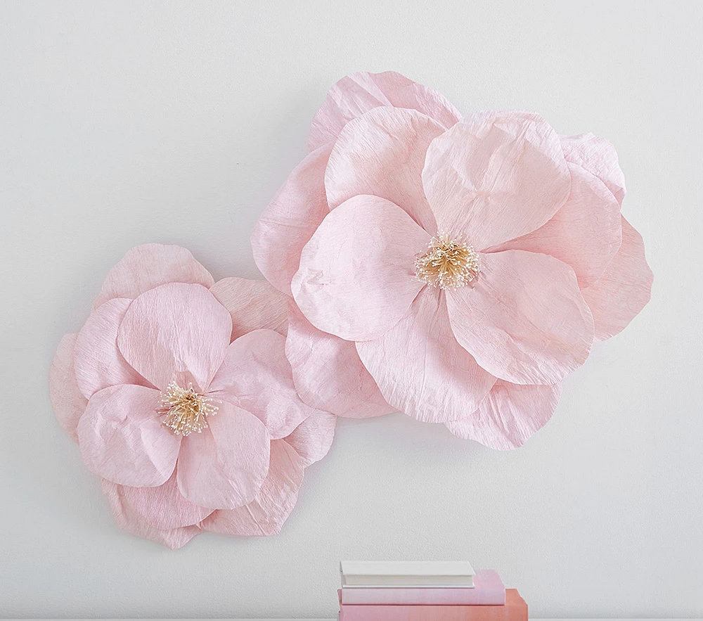 Jumbo Crepe Paper Flowers Set of 2