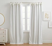 Tie-Top Eyelet Blackout Curtain