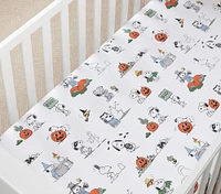 Peanuts® Snoopy® Trick-or-Treat Organic Crib Fitted Sheet