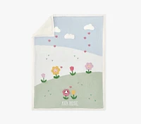 Flower Garden Heirloom Baby Blanket