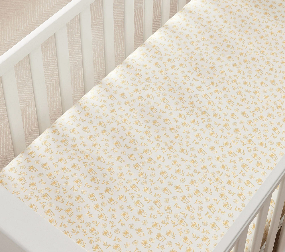 Dandy Daisy Organic Crib Fitted Sheet