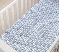 Roller Rabbit Monkey Organic Crib Fitted Sheet