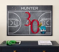 Personalized Basketball Printed Fabric Pinboard (24" x 36")