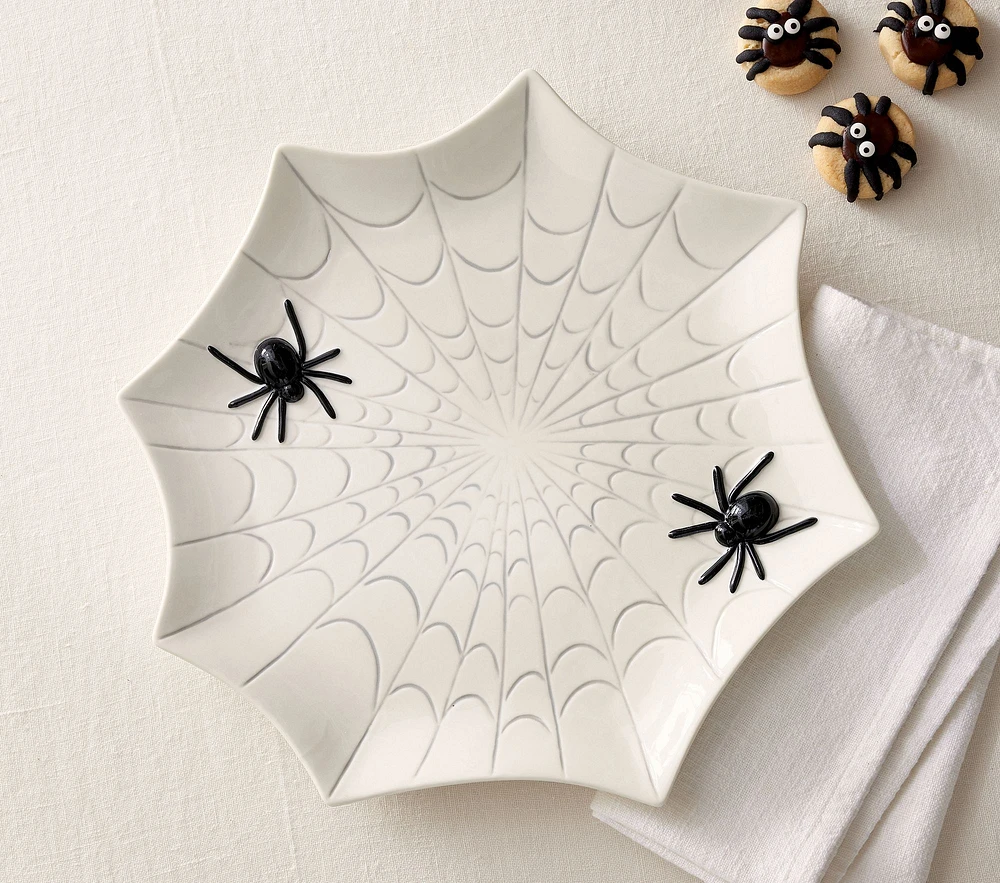 Rifle Paper Co. Halloween Ceramic Spiderweb Platter