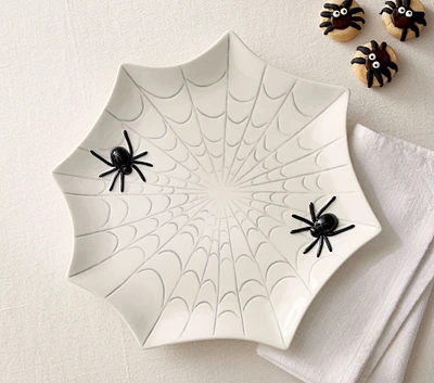 Rifle Paper Co. Halloween Ceramic Spiderweb Platter