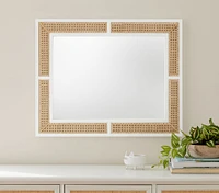 Wood & Caning Mirror (30"x 24")